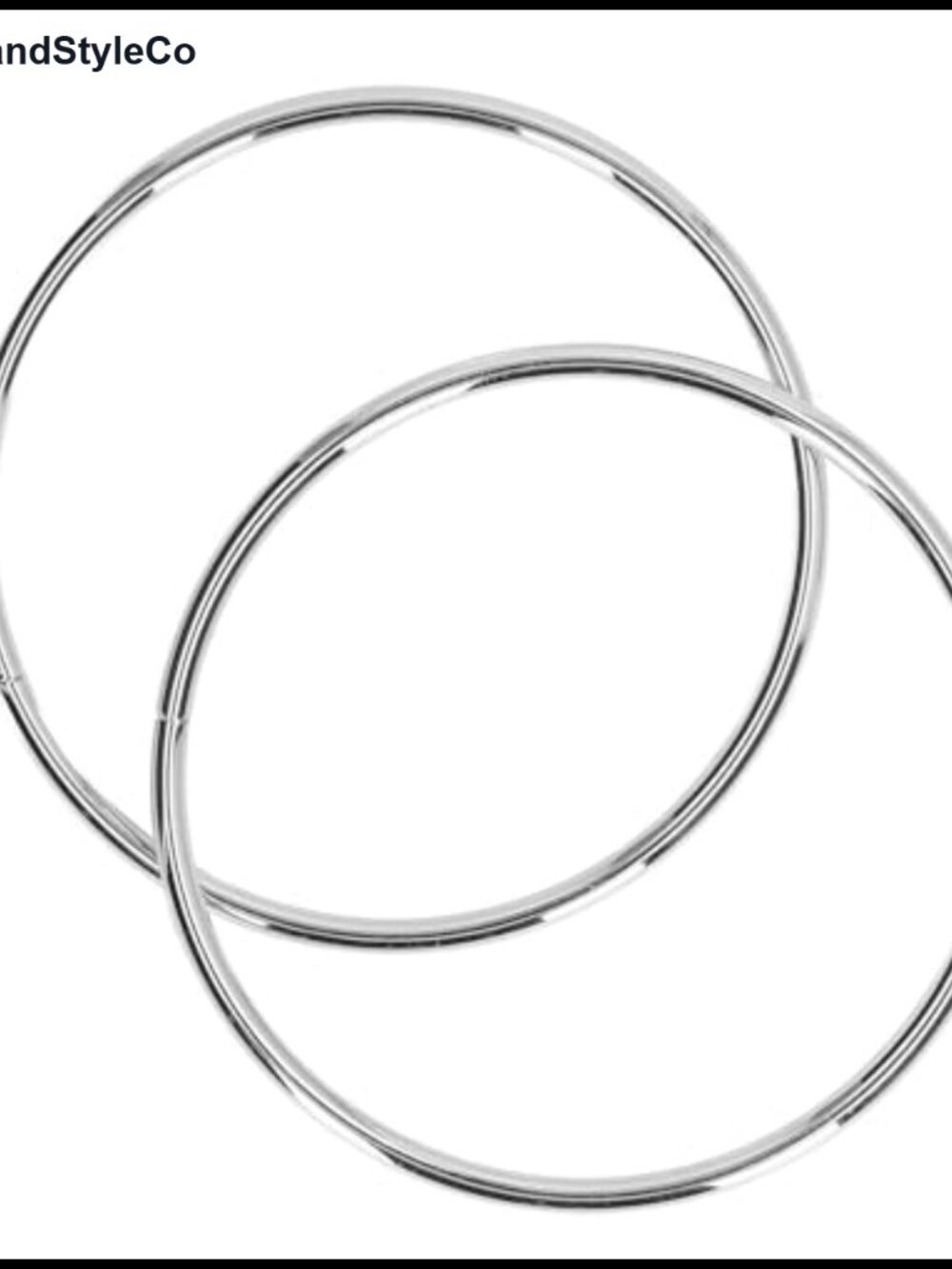 2pc Round Purse Handles Iron 10cm Replacement for Bag Making DIY Craft